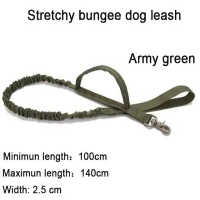 Army Green Durable Nylon Tactical Dog Harness Collar Leash Set - TrendyPet's Zone