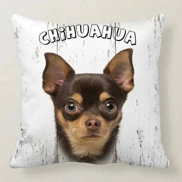 Chihuahua Cute Dog Pillowcase Car Bed Sofa Bedroom Decor Cushion Cover TRENDYPET'S ZONE