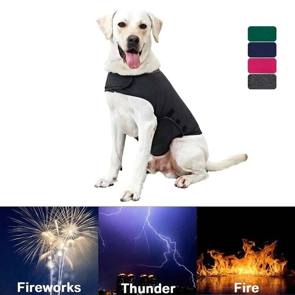 Dark Navy Dog Thunder Shirt Vest Anxiety Relief Reflective TRENDYPET'S ZONE