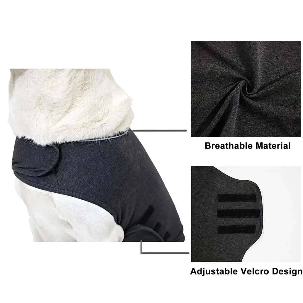 Dark Navy Dog Thunder Shirt Vest Anxiety Relief Reflective TRENDYPET'S ZONE