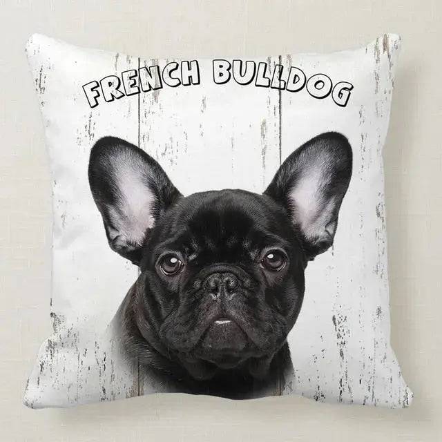 French Bulldog Cute Dog Pillowcase Car Bed Sofa Bedroom Decor Cushion Cover TRENDYPET'S ZONE