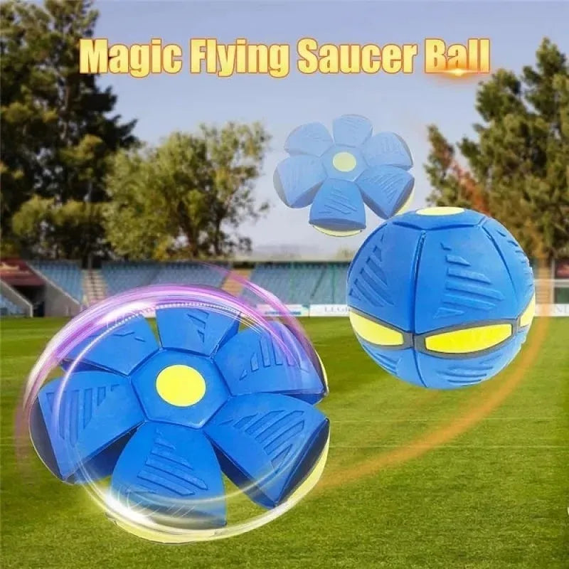 Green Interactive Flying Saucer Ball Dog Toy Engage & Train Outdoors TrendyPet's Zone