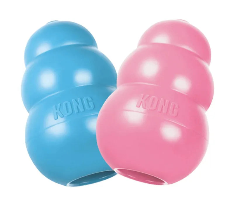 Blue KONG Puppy Natural Teething Rubber Chew Toy - TrendyPet's Zone