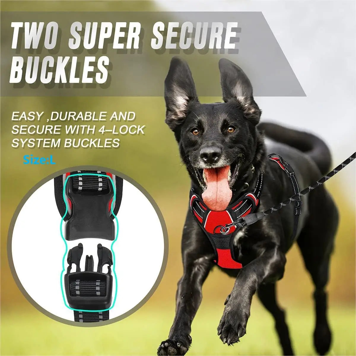 No Pull Dog Harness with Front Clip & Easy Control Handle TrendyPet's Zone
