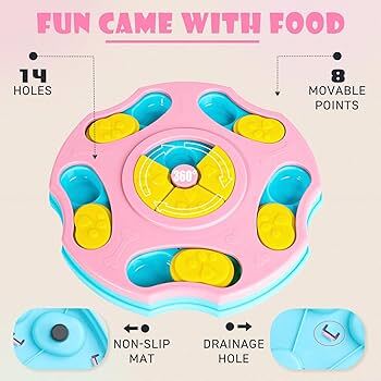Pink Interactive Dog Puzzle Toy & Slow Feeder for IQ Boost TrendyPet's Zone