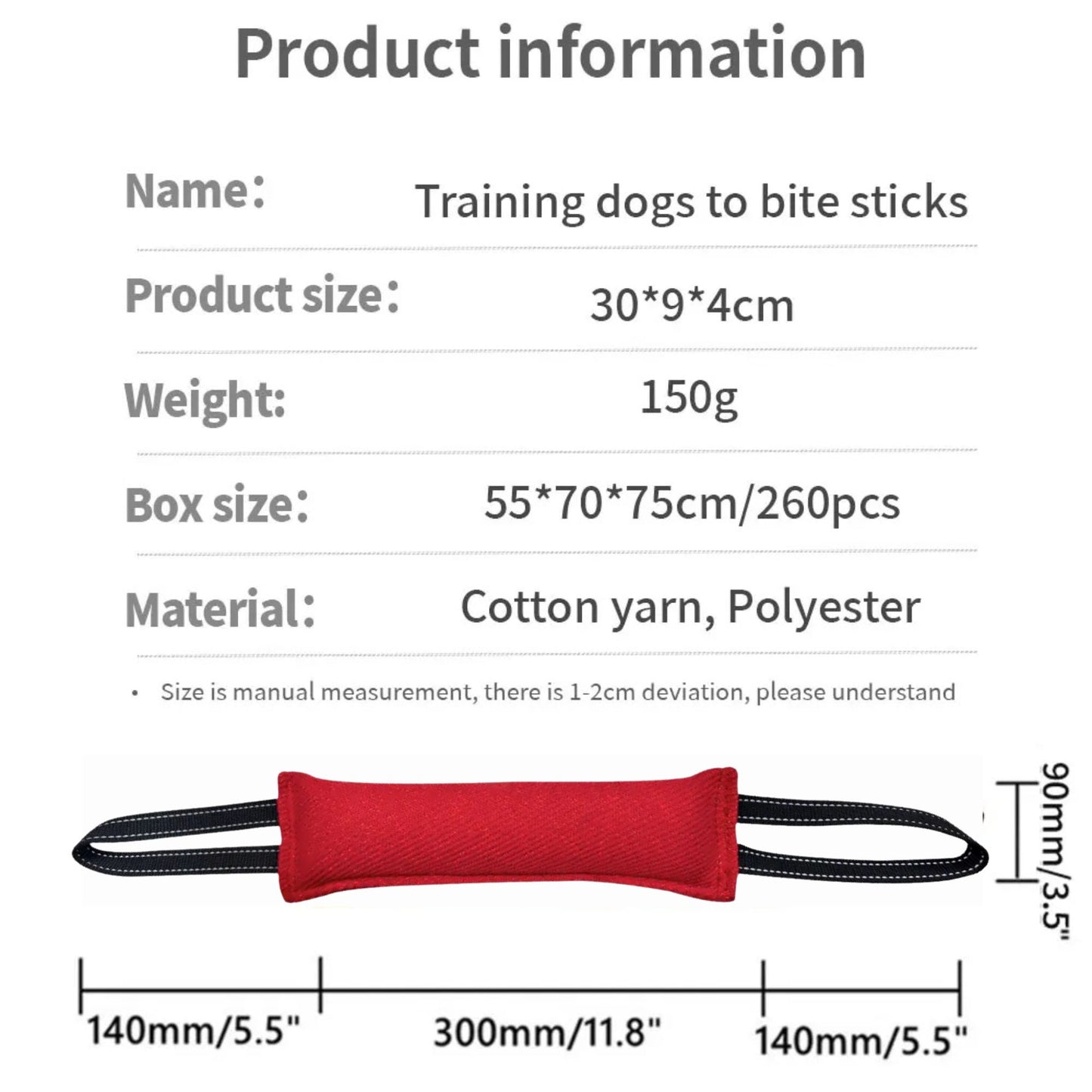 Red Durable Dog Tug Toy Pillow for Interactive Training TrendyPet's Zone