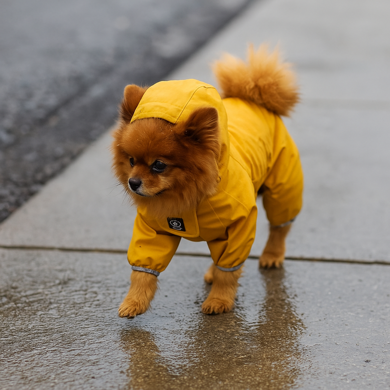 Rain won’t stop the tail wags