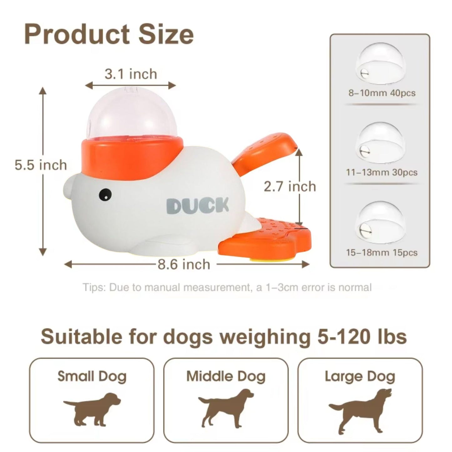 White Duck-Shaped Interactive Dog Puzzle Feeder Anti-Slip Toy Slow Feeder TrendyPet's Zone