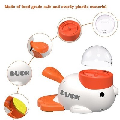 White Duck-Shaped Interactive Dog Puzzle Feeder Anti-Slip Toy Slow Feeder TrendyPet's Zone