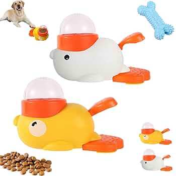 White Duck-Shaped Interactive Dog Puzzle Feeder Anti-Slip Toy Slow Feeder TrendyPet's Zone