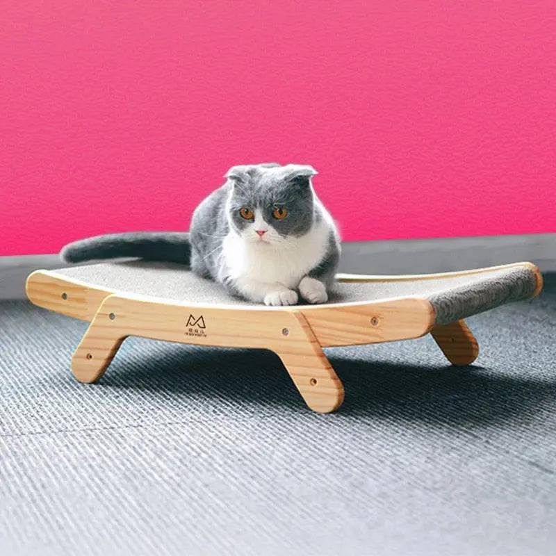 Bed Wood Anti Cat Scratcher Cat Scratch Board Bed 3 In 1 Pad Vertical Pet Cat Toys Grinding Nail Scraper Mat Training Grinding Claw - TrendyPet's Zone