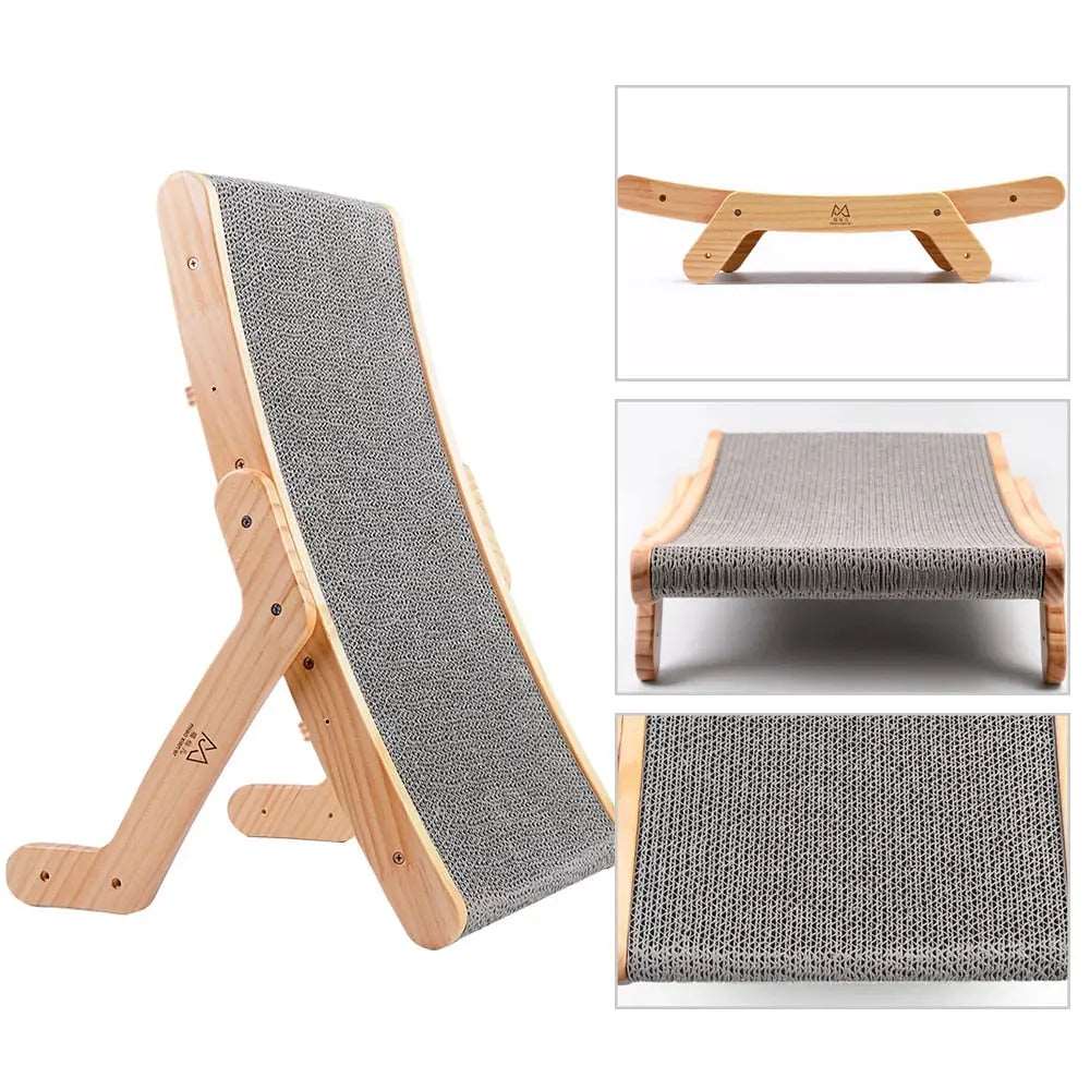 Bed Wood Anti Cat Scratcher Cat Scratch Board Bed 3 In 1 Pad Vertical Pet Cat Toys Grinding Nail Scraper Mat Training Grinding Claw - TrendyPet's Zone