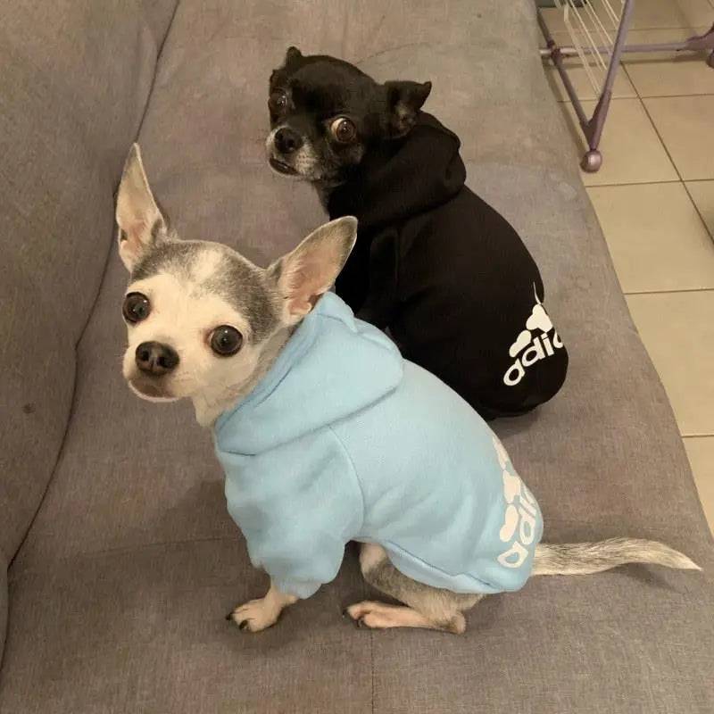 Black Soft Fleece Pet Dog Puppy Hoodies Warm Sweatshirt Pet Costume Jacket - TrendyPet's Zone
