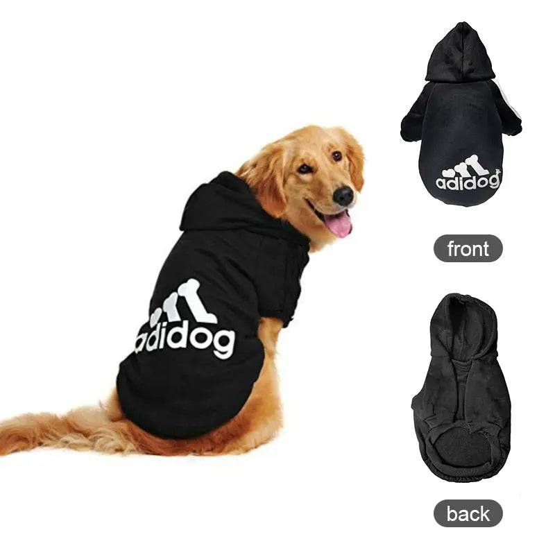 Black Soft Fleece Pet Dog Puppy Hoodies Warm Sweatshirt Pet Costume Jacket - TrendyPet's Zone