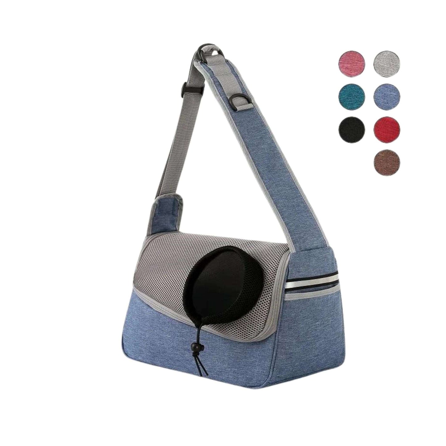 Blue Portable Bag Pet Crossbody Bag Dog Cat One Shoulder Carrier Breathable Mesh Puppy Kitten Handbag TRENDYPET'S ZONE