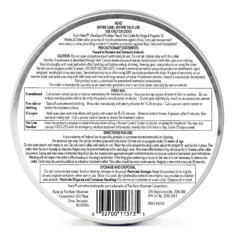 Blue UltraGuard ProMax Flea & Tick Collar for Dogs & Puppies, 12 Months Protection, Soft & Comfortable, 6-Months Protection Each, 2 Collars TRENDYPET'S ZONE