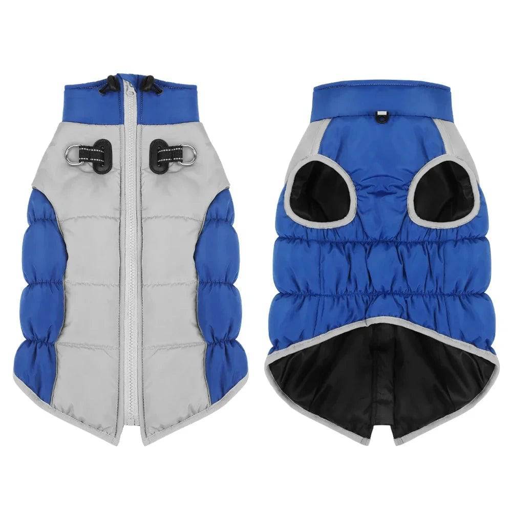 Blue Warm Jacket Waterproof Clothes For Dog Winter Pet Costume Coat Vest - TrendyPet's Zone