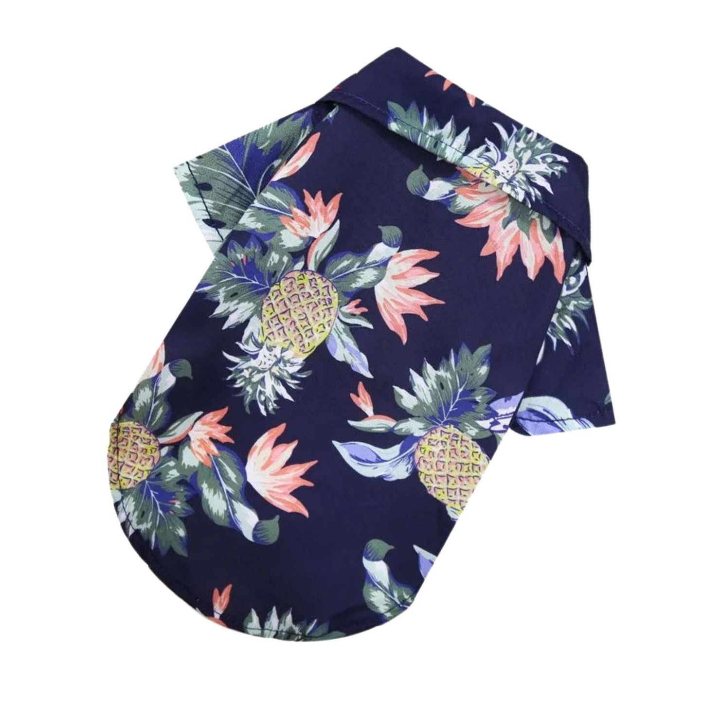 Dark Blue Pet Hawaiian Beach Style T-Shirts Thin Breathable Summer Clothes for Small Dog Puppy Pet Cat Kitten Vest - TrendyPet's Zone