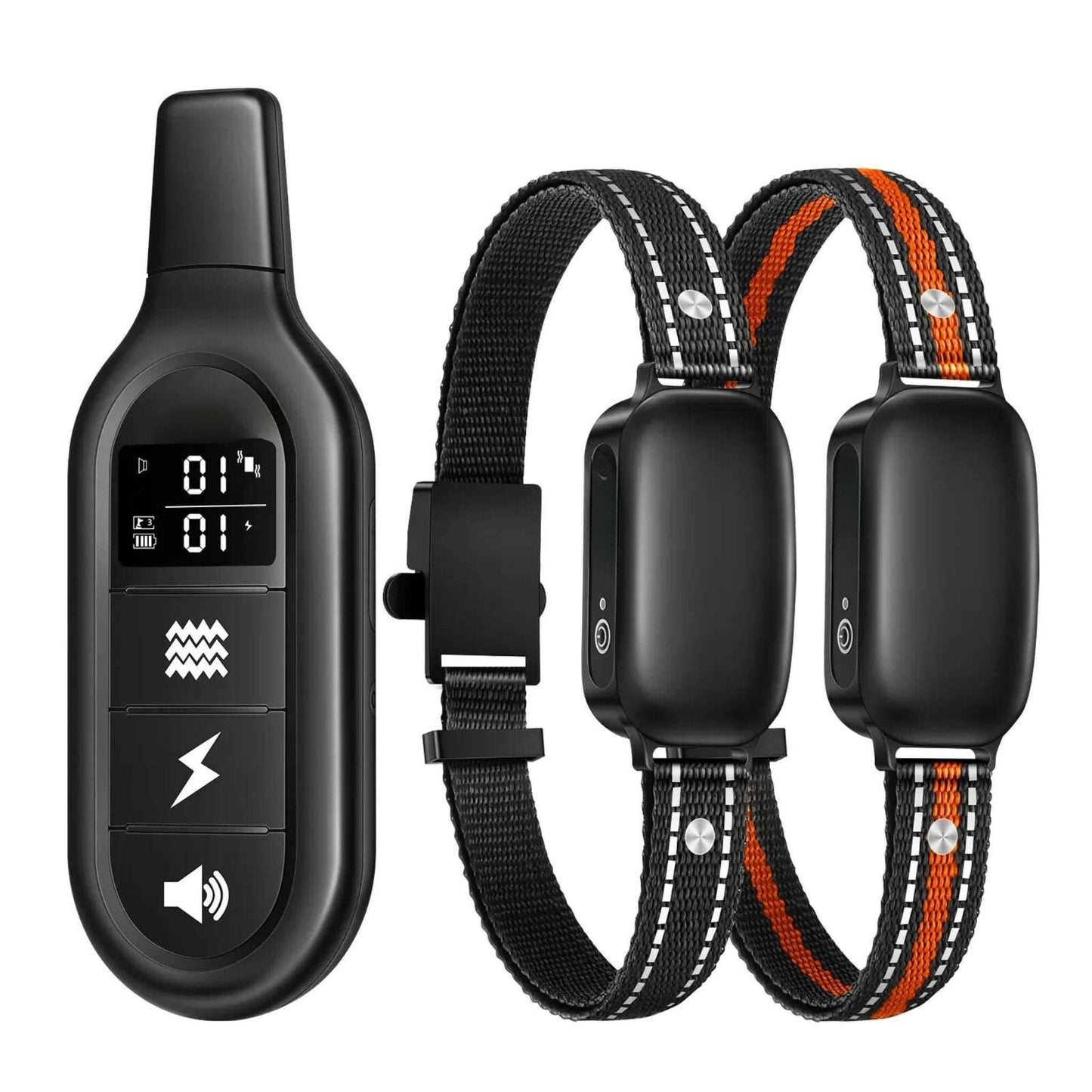 Reflective Dog Shock Collar, IPX7 Waterproof Dog Training Collar with 3300FT Remote, Rechargeable Shock Collar, 3 Training Modes TRENDYPET'S ZONE