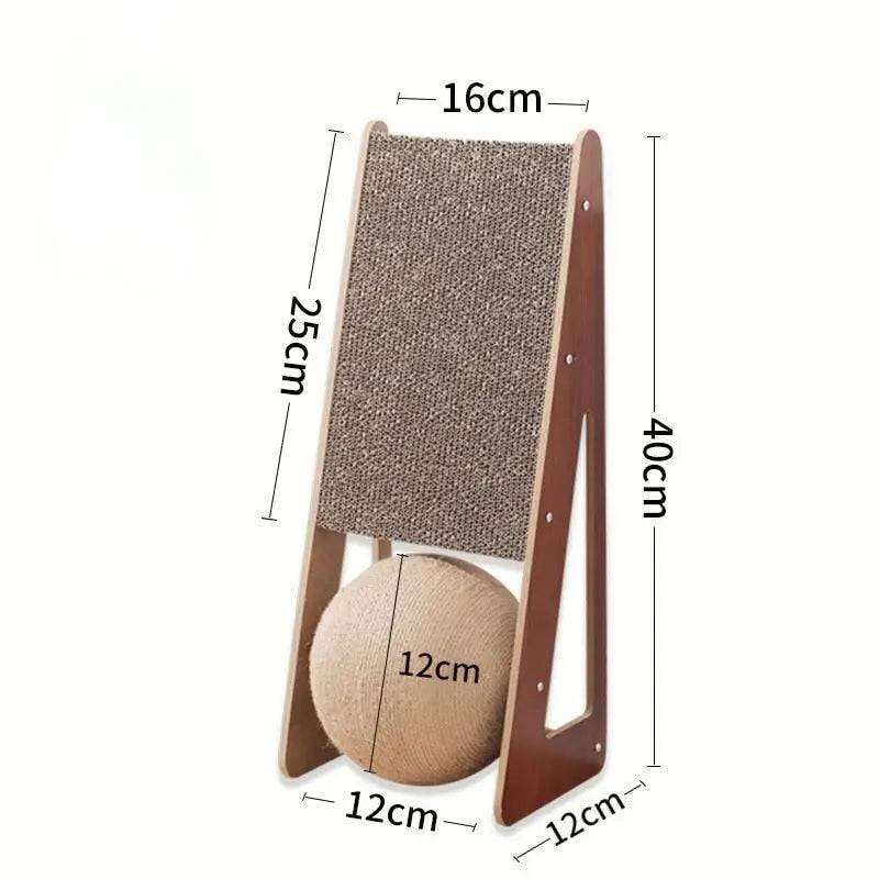 Dual purpose Cat Scratcher Board Sisal Rope Ball Detachable Cat Scraper Scratching Post for Cats Grinding Claw Climbing Toy Pet Cat Furniture Supplies - TrendyPet's Zone