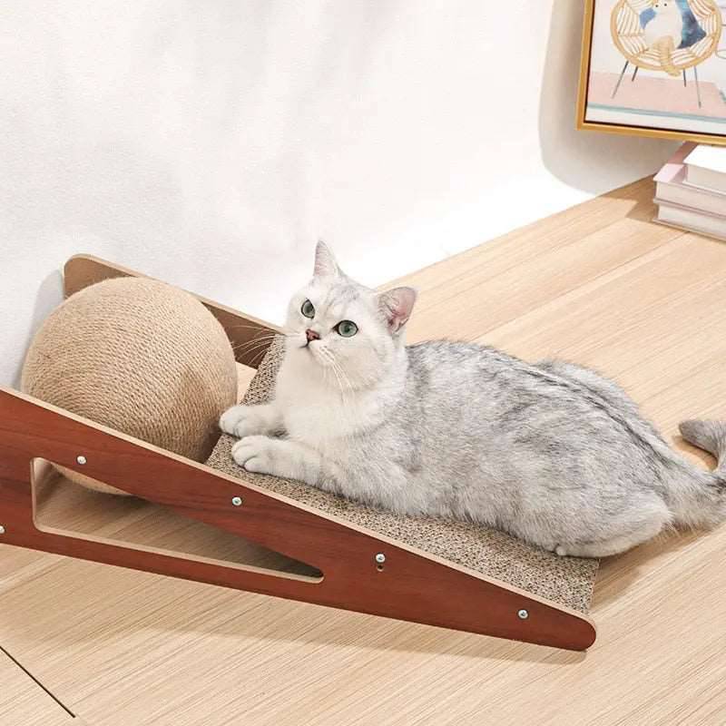 Dual purpose Cat Scratcher Board Sisal Rope Ball Detachable Cat Scraper Scratching Post for Cats Grinding Claw Climbing Toy Pet Cat Furniture Supplies - TrendyPet's Zone
