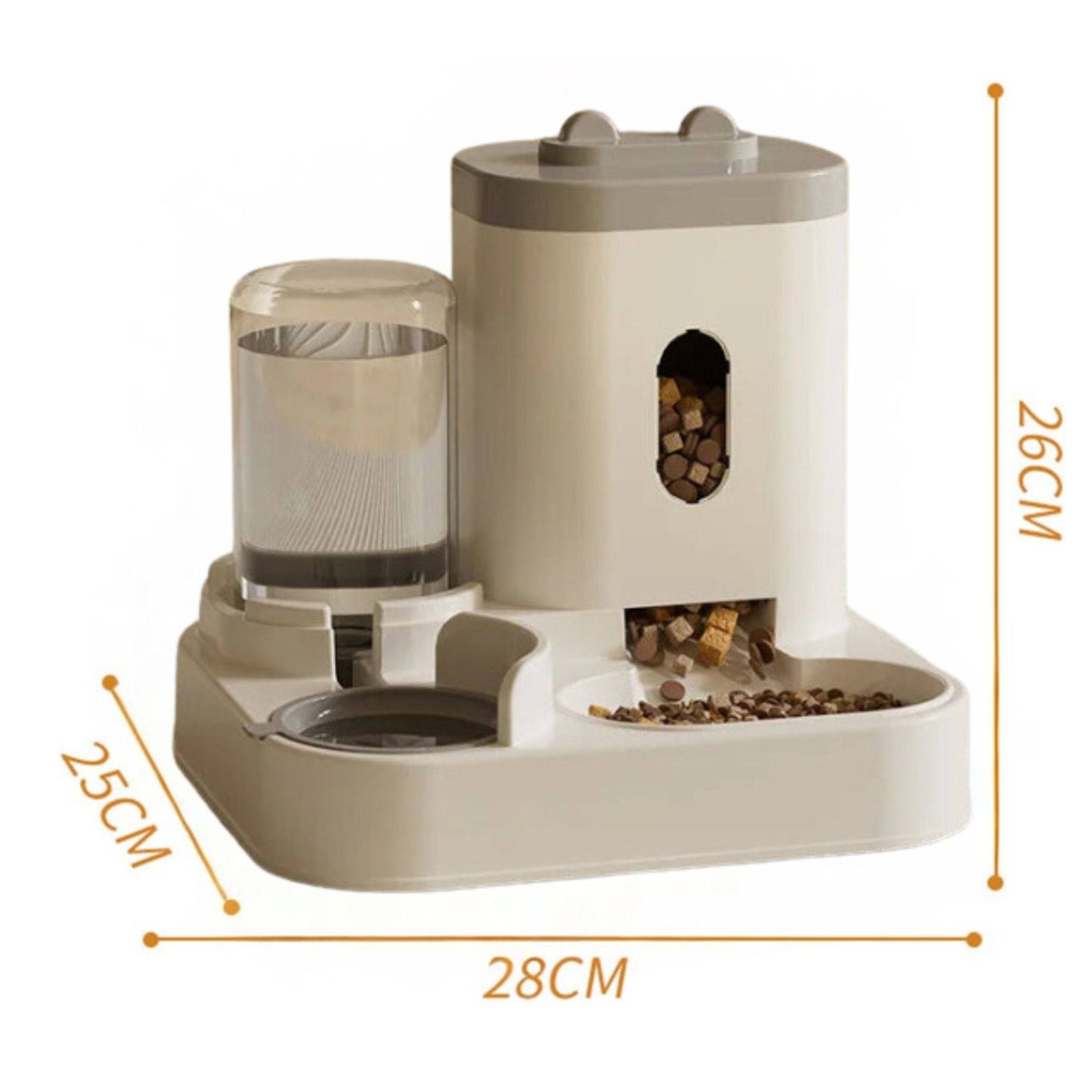 Gray Automatic Feeder Cat Dog 1L Water Fountain Pet Dispenser Container Puppy Pet Kitten Accessories TRENDYPET'S ZONE