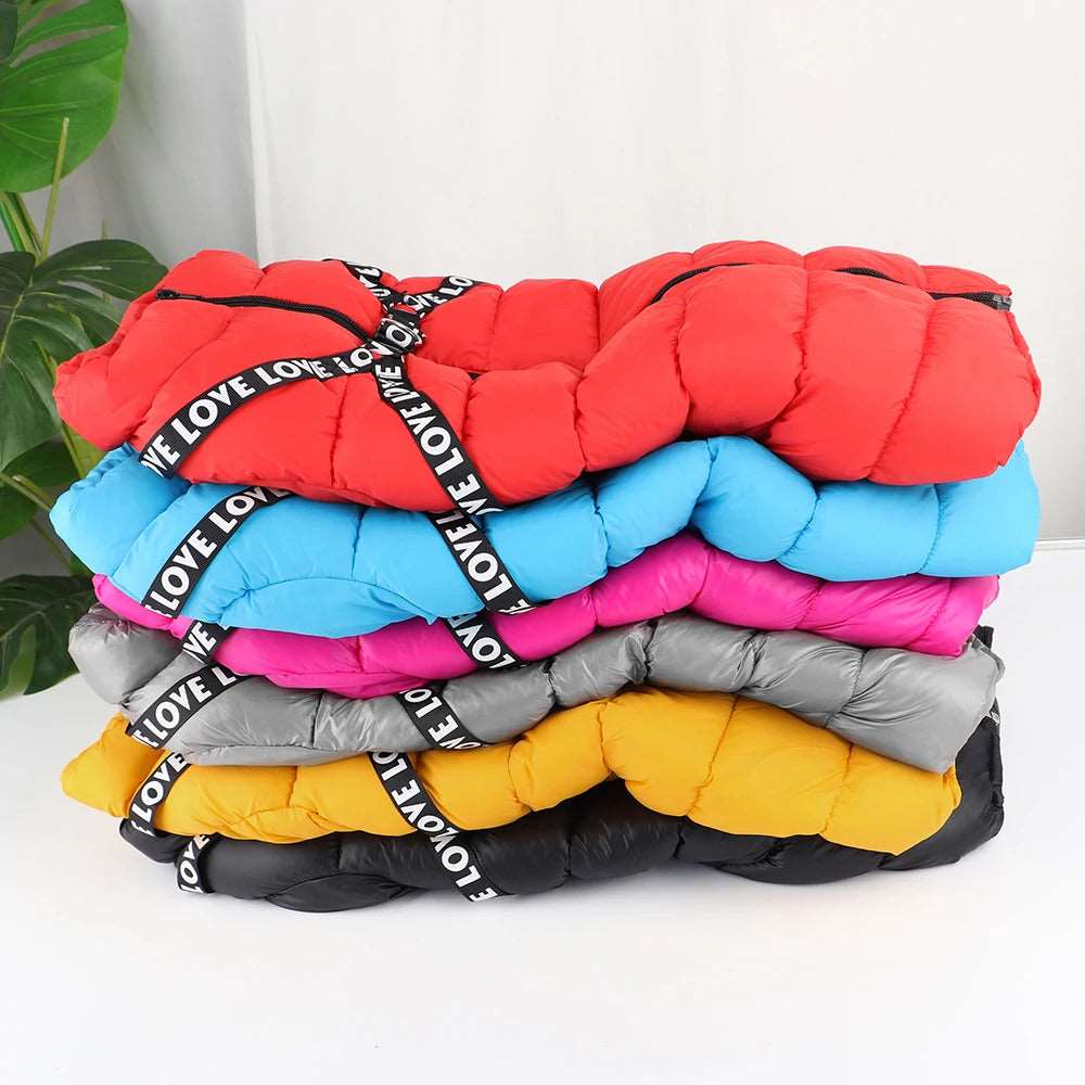 Gray Super Warm Waterproof Dog Coat with Harness - TrendyPet's Zone