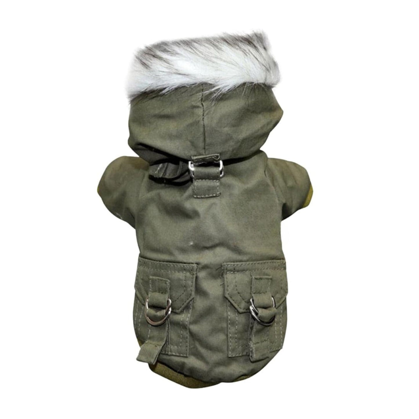 Green Dog Pet Winter Thickened Hiking Coat Hooded Soft And Comfortable Puppy Coat Jacket Outdoor Sports Pet Clothing - TrendyPet's Zone