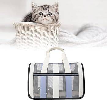 Haze blue Pet Carrying Bag Large Capacity Portable Breathable Shoulder Bag For Outdoor Use Suitable For All Seasons - TrendyPet's Zone