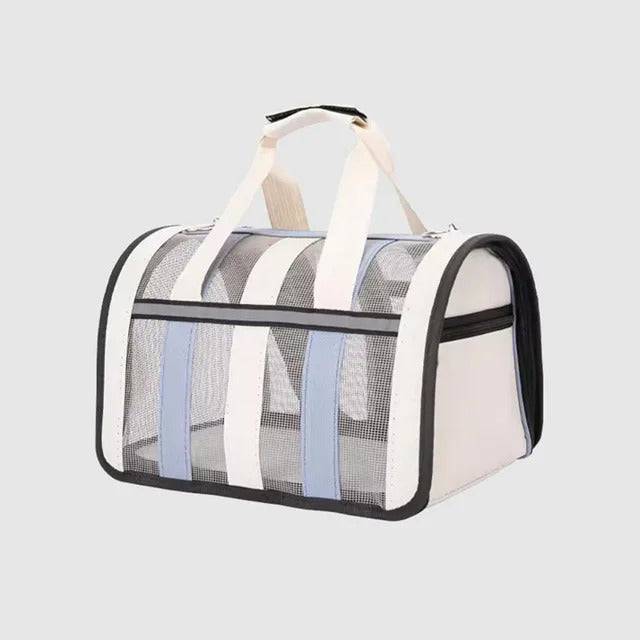 Haze blue Pet Carrying Bag Large Capacity Portable Breathable Shoulder Bag For Outdoor Use Suitable For All Seasons - TrendyPet's Zone