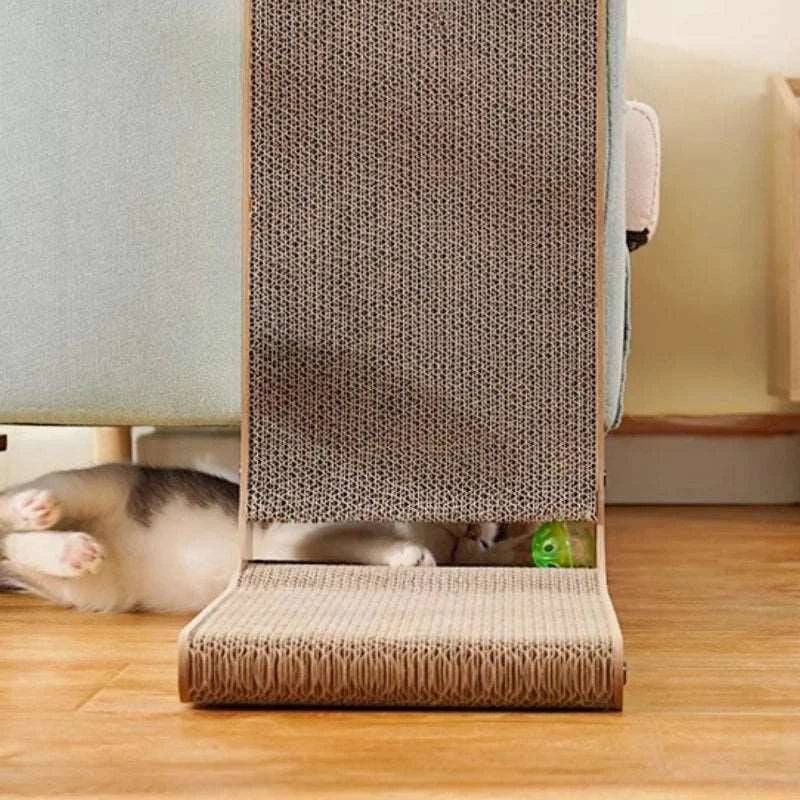 L-shape cat scratching post with catnip, wear-resistant and scratch-resistant board, sofa protector, and furniture toys by TrendyPet's Zone.
