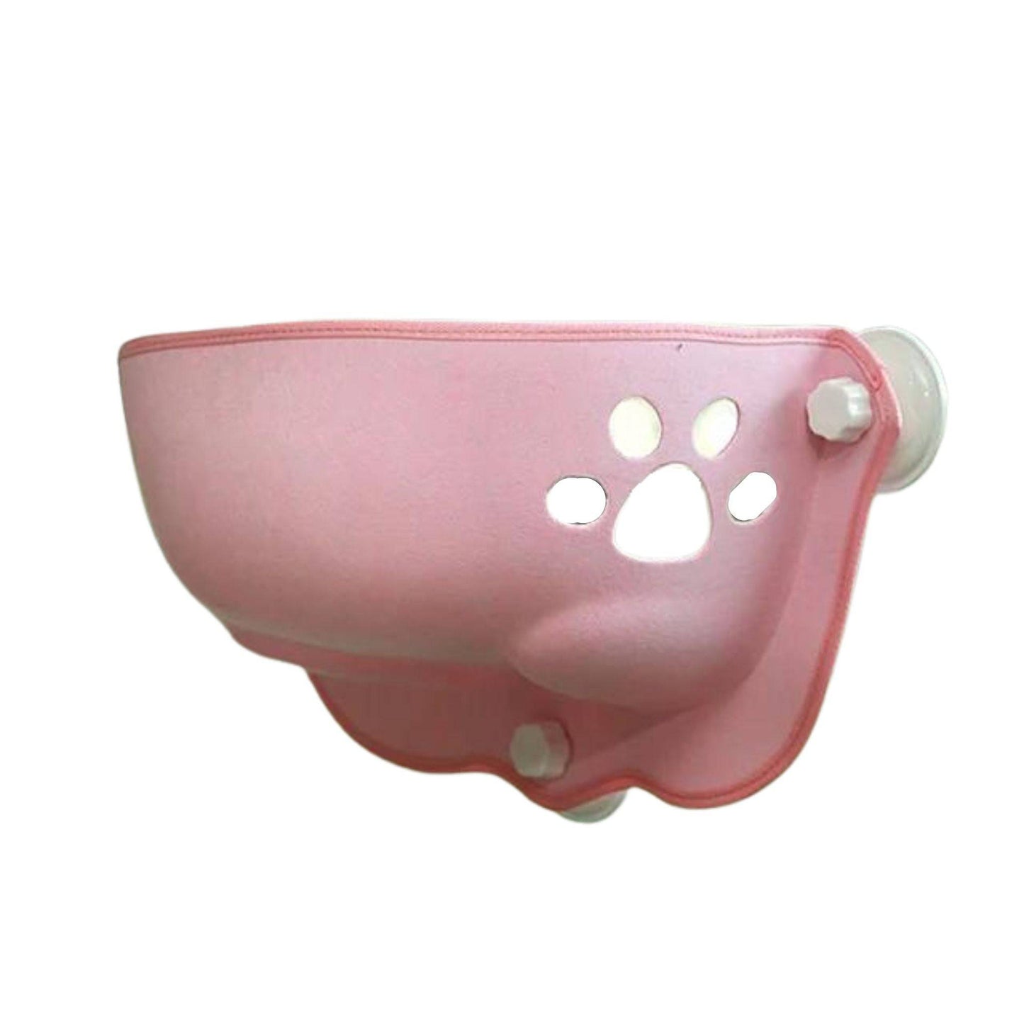 Pink Cat Window Perch Felt Window Hammock with Suction Cups and Mat, Hanging Space Saving Pet Kitten Resting Seat Bed for Indoor - TrendyPet's Zone