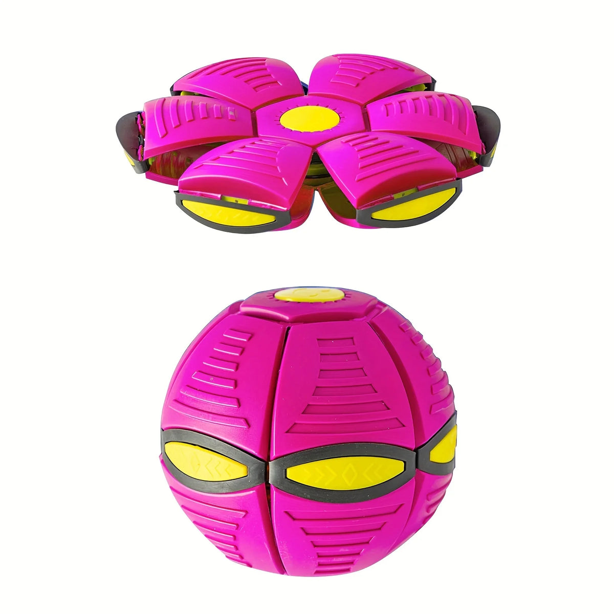 Pink TrendyPet's Zone flying saucer ball dog toy for outdoor play, designed to engage and train dogs with interactive fun.