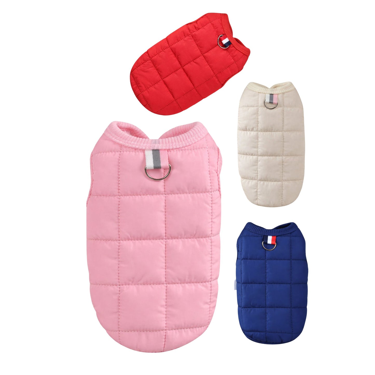 Pink Quilted Dog Vest Jacket – Warm, Lightweight & Stylish Dog Coat TrendyPet's Zone