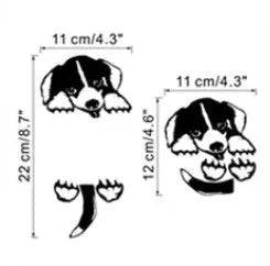 Puppy Tail Cute Dogs Switch Panel Stickers For Home Decoration Diy Cartoon Puppy Animals 3d Vinyl Mural Art Kids Room Wall Decals Posters TrendyPet's Zone