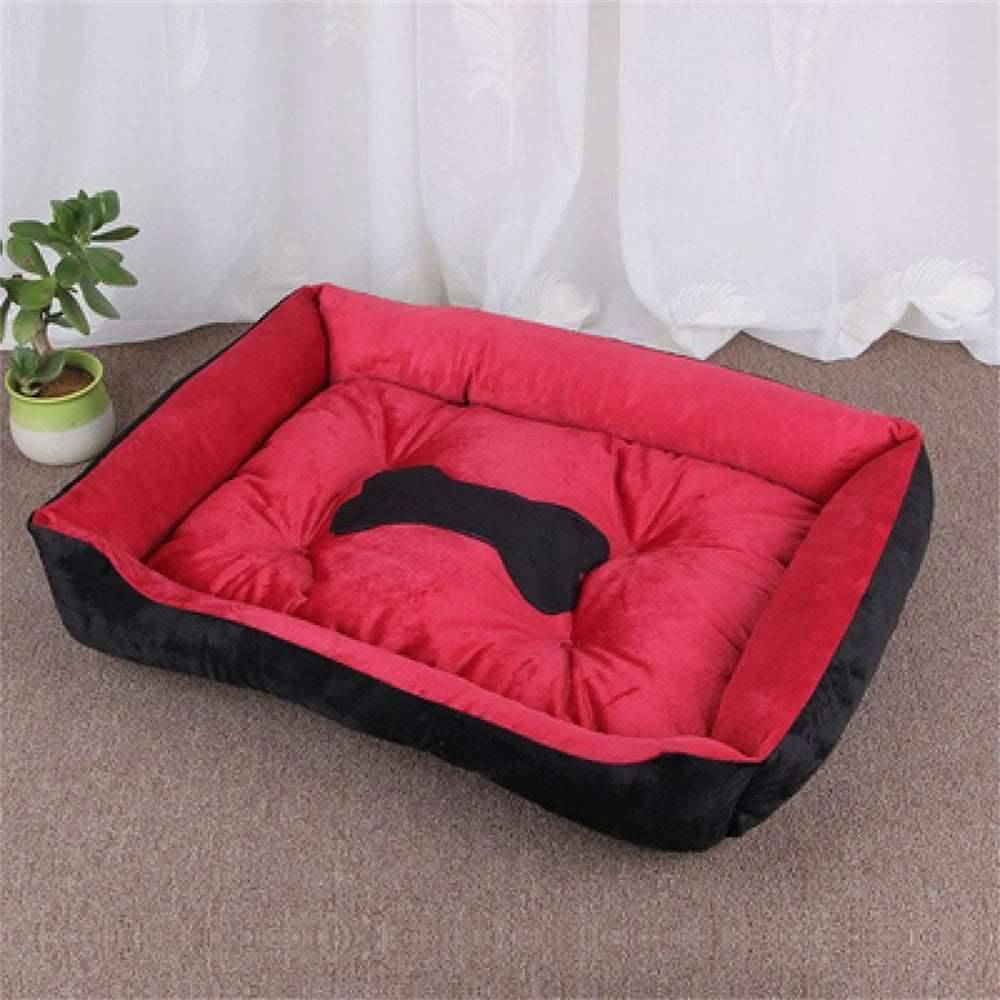 Red Warm Comfortable Dog Sleeping Sofa Bed Soft PP Cotton Nest For Small Medium Large Dogs Pet Puppy Kennel Basket Mat TRENDYPET'S ZONE