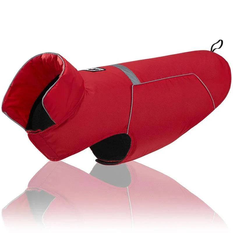 Red Waterproof Dog Coat Warm Winter Puppy Jacket Vest Pet Clothes Apparel - TrendyPet's Zone
