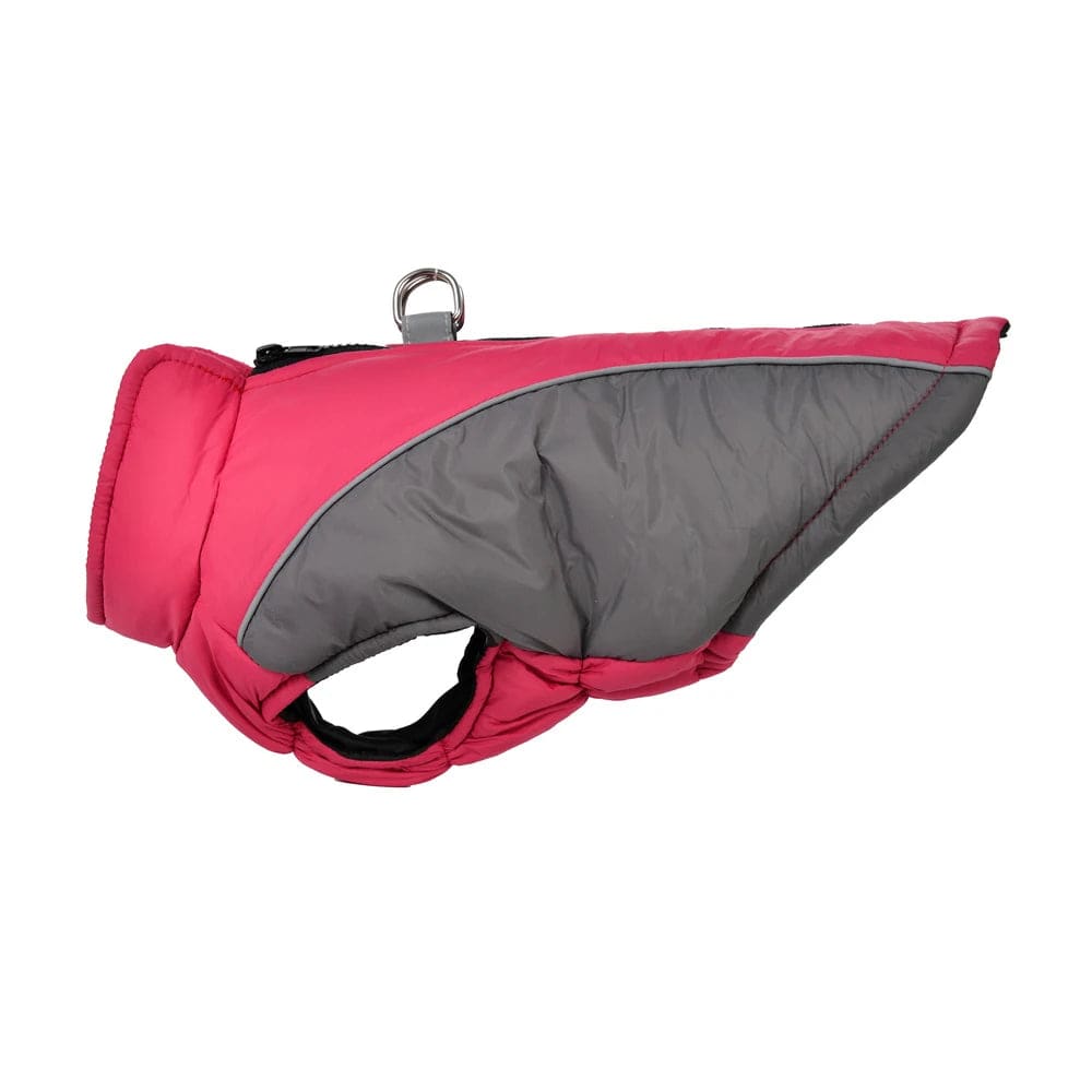 Rose Red Reflective Winter Jacket Windproof Dog Coats & Vest - TrendyPet's Zone