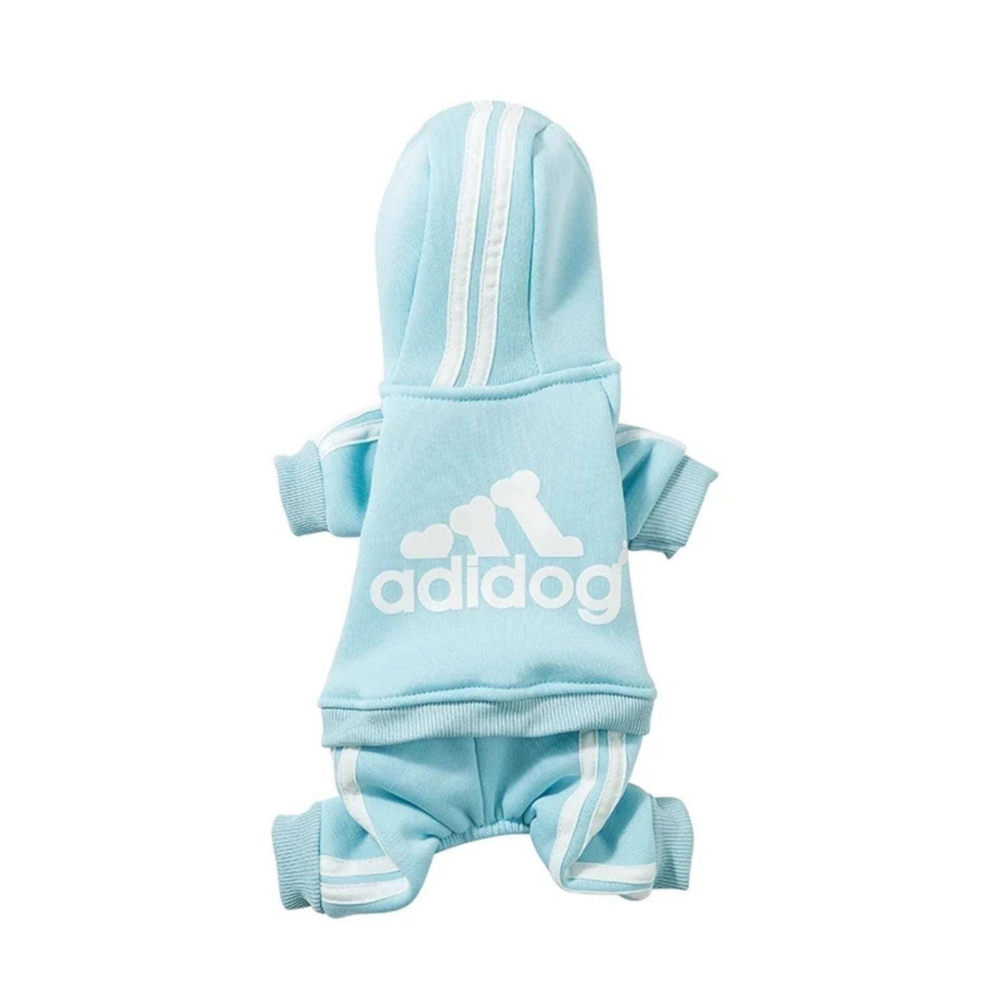 Sky Blue Dog Hoodies Winter Pet Jumpsuit Pajamas Four Legged - TrendyPet's Zone