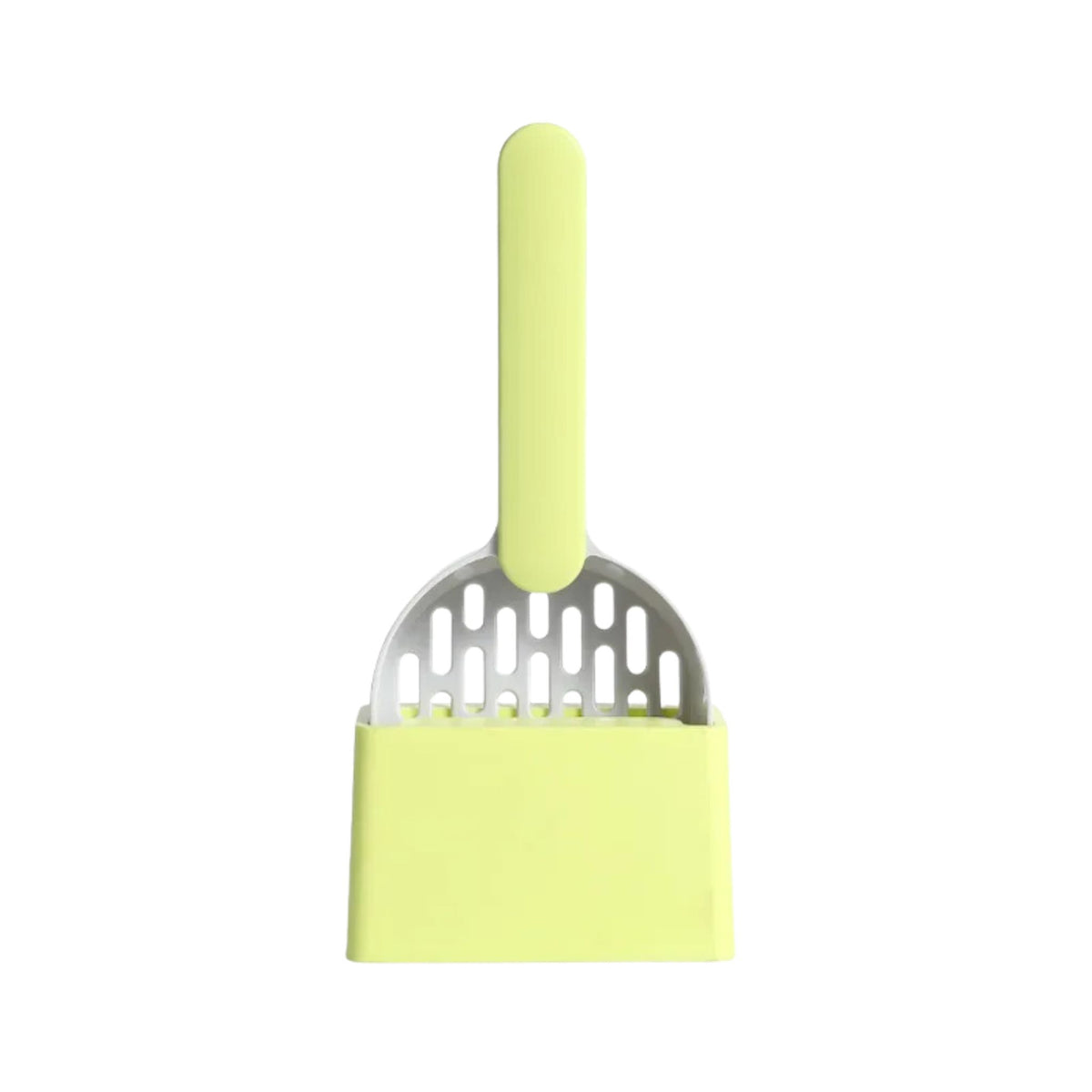 Yellow cat litter scoop set with filter and fine hole design from TrendyPet's Zone for easy cleaning of cat litter.