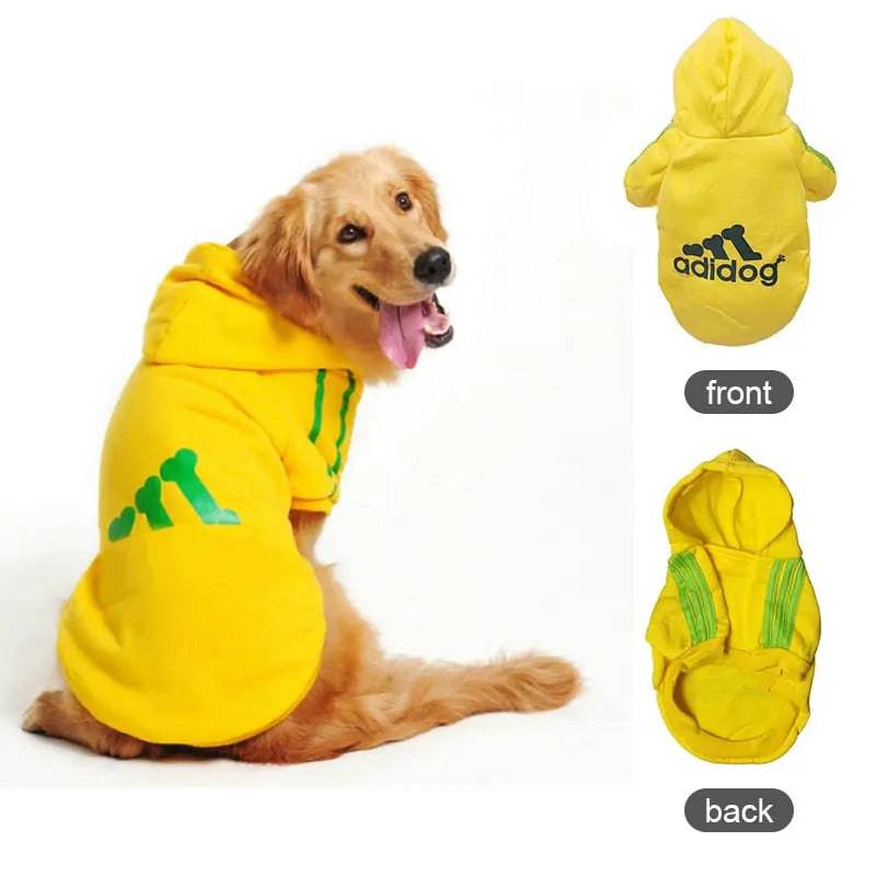 Yellow Soft Fleece Pet Dog Puppy Hoodies Warm Sweatshirt Pet Costume Jacket - TrendyPet's Zone