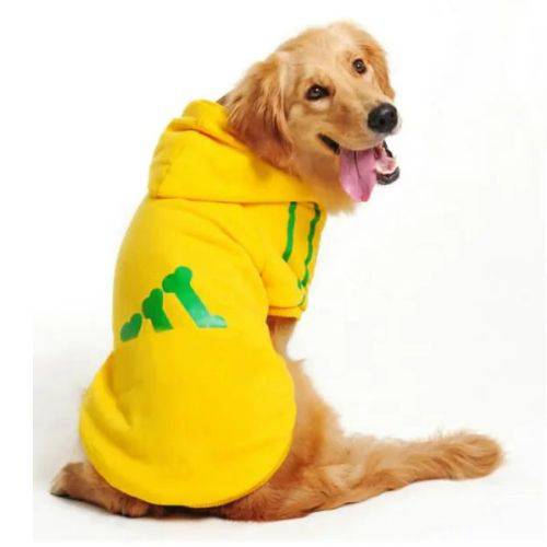 Yellow Soft Fleece Pet Dog Puppy Hoodies Warm Sweatshirt Pet Costume Jacket - TrendyPet's Zone