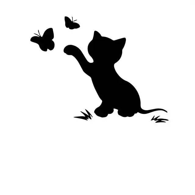 Cute Cat Vinyl Decals Stickers Vehicle Body Decoration #11 - TrendyPet's Zone