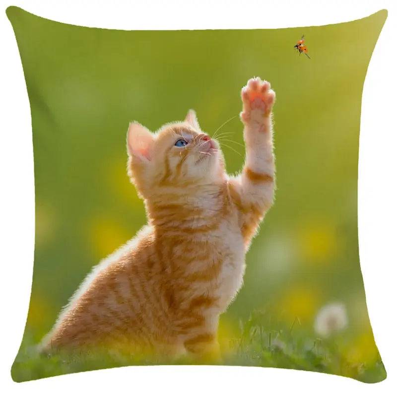 Cushion Cover Cat Pictures Sofa Living Room Home Decor #35 - TrendyPet's Zone