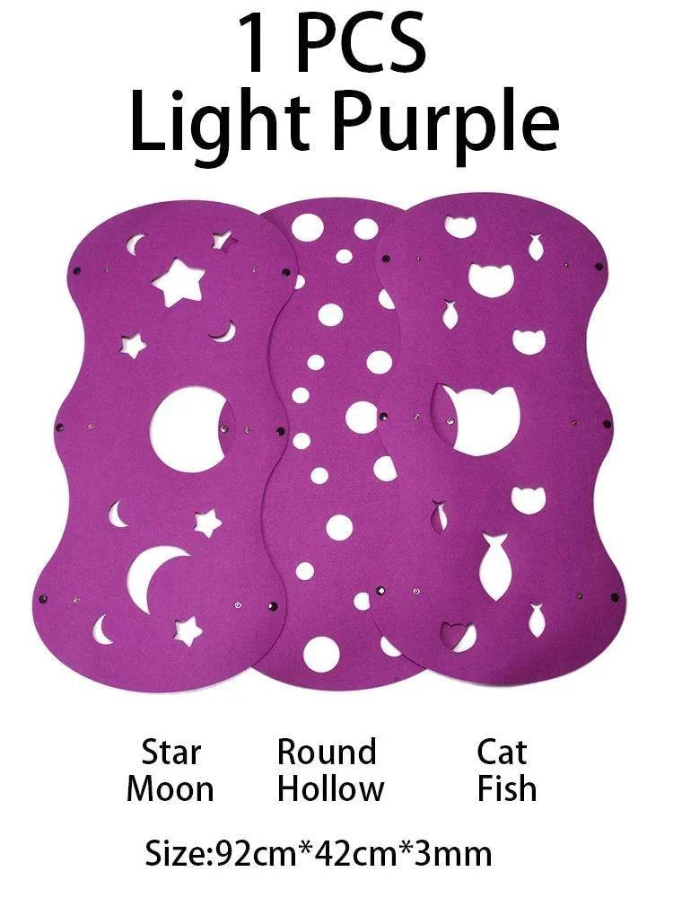 TrendyPet's Zone 3mm thick felt cat tunnel, collapsible and deformable kitten house toy for interactive play and fun.