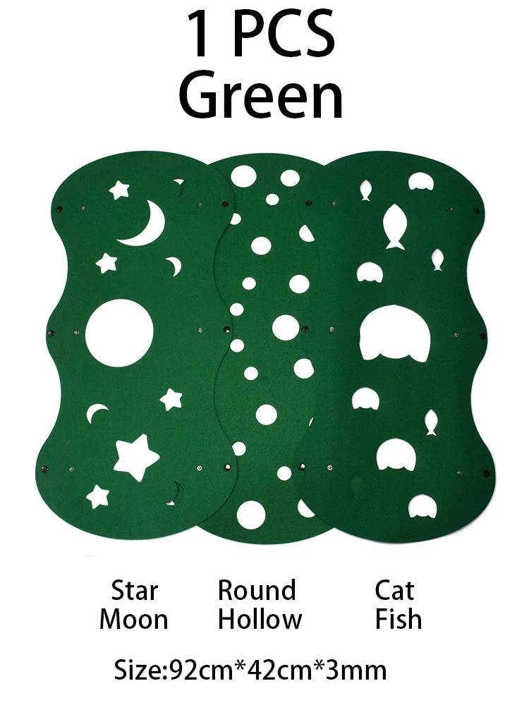 TrendyPet's Zone 3mm thick splicing felt kitten tunnel, collapsible and interactive cat toy for play and relaxation.