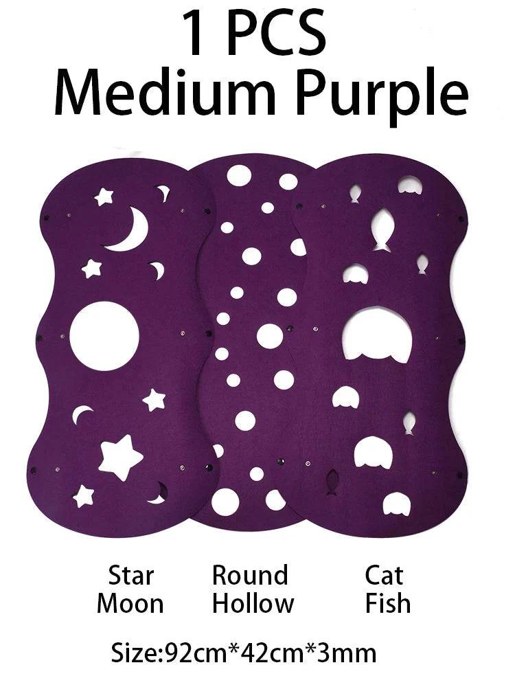 TrendyPet's Zone 3mm thick felt kitten tunnel, collapsible and deformable cat toy for interactive play and cozy hiding.