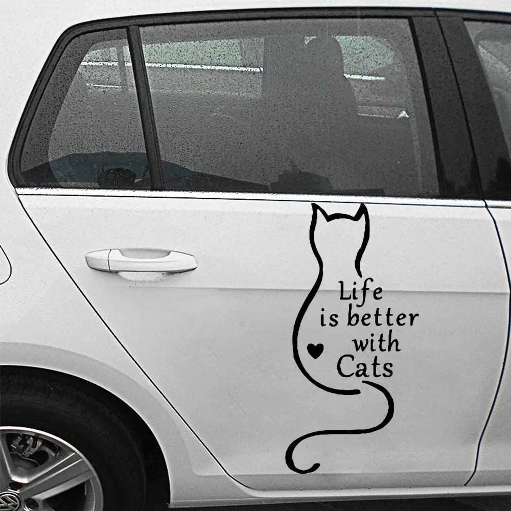 Cute Cat Vinyl Decals Stickers Vehicle Body Decoration #5 - TrendyPet's Zone