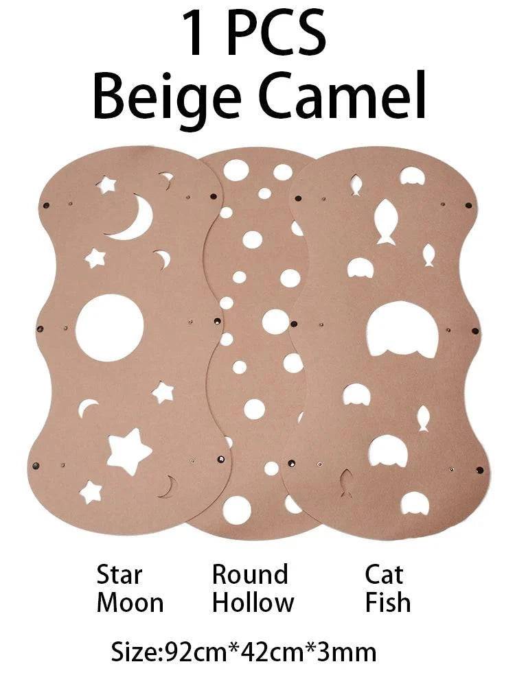 TrendyPet's Zone 5mm thick splicing felt cat tunnel, collapsible and deformable kitten house tunnel for interactive play.