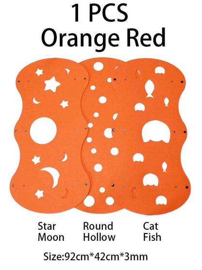 TrendyPet's Zone 5mm thick felt kitten tunnel, collapsible and deformable for interactive cat play and cozy hideaway.